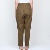 Linen / Cotton Pleated Trouser