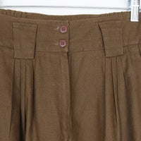 Linen / Cotton Pleated Trouser