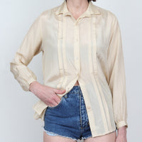 Nude Silk Blouse