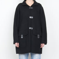 Black Wool Cardigan / Jacket XL