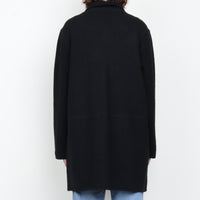 Black Wool Cardigan / Jacket XL