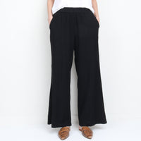 Cotton Gauze Wide Leg Pant