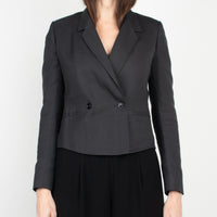 Black Crop Blazer
