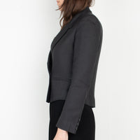 Black Crop Blazer