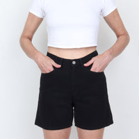 Black Denim Shorts