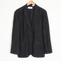 Black Linen Blazer M
