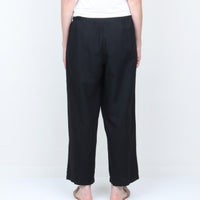 Black 100% Linen Pant
