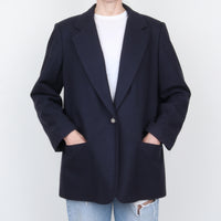 100% Wool Navy Blazer