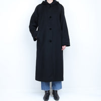 100% Wool Hooded Coat