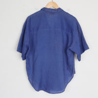 Blue Linen Shirt L