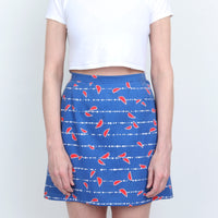70s Mouse Print Mini Skirt