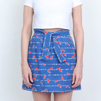 70s Mouse Print Mini Skirt