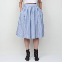 Chambray Stripe Skirt