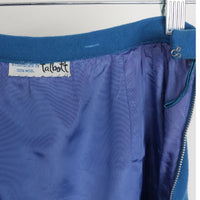 60s Blue Wool Mini Skirt