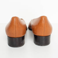Caramel Leather Flats 7