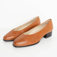 Caramel Leather Flats 7