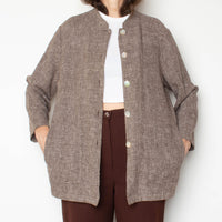 Brown Linen Jacket