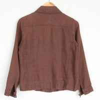 Brown 100% Linen Jacket