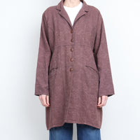 Textured Cotton Duster Jacket