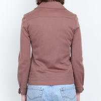 Brown Wool Knit Jacket S