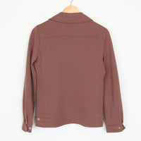 Brown Wool Knit Jacket S