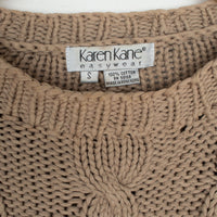 Crop Cotton Cable Knit