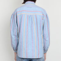80s Stripe Chambray Cotton Shirt
