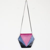 80s Color Block Leather Purse