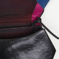 80s Color Block Leather Purse