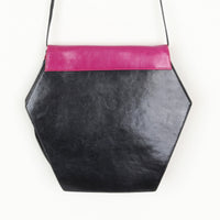 80s Color Block Leather Purse