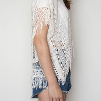 Crochet Cotton Fringe Top