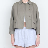 Cropped Wide Shirt Jacket