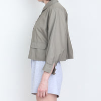 Cropped Wide Shirt Jacket