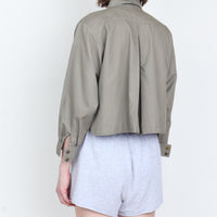 Cropped Wide Shirt Jacket