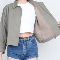 Cropped Wide Shirt Jacket