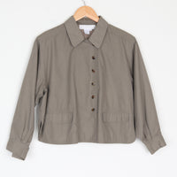 Cropped Wide Shirt Jacket