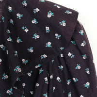 Black Floral Puff Sleeve Dress