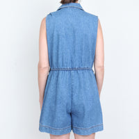 Denim Shorts Romper