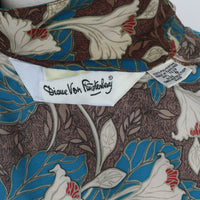 80s Diane Von Furstenberg Printed Blouse