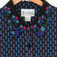 Diane Von Furstenberg Silk Crop Shirt XXL