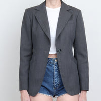 Charcoal Wool Blazer S