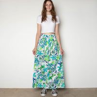 70s Floral Maxi Skirt
