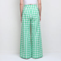 70s Gingham Wide Leg Pants