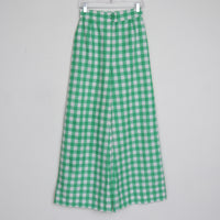70s Gingham Wide Leg Pants