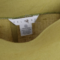 Chartreuse Linen Skirt