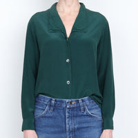 Forest Silk Blouse