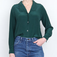 Forest Silk Blouse