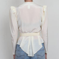 Puff Sleeve Peplum Top