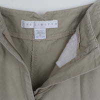 90s Pleated Cotton Shorts