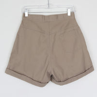 Pleated Khaki Shorts
